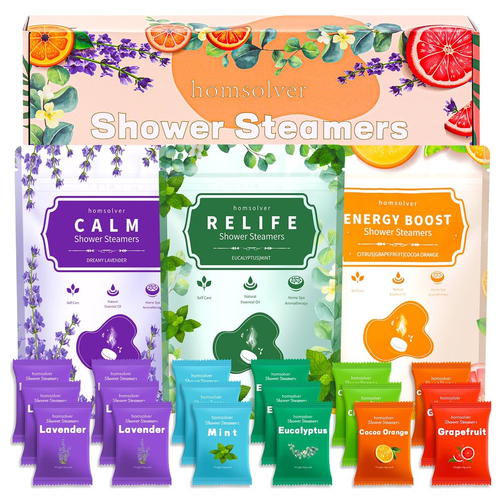18 Pack Valentines Galentines Romantic Day Birthday Gifts for Her, Shower Steamers Aromatherapy Valentines Birthday Gifts for Her, Mom, Sisters, Best Friend, Luxury Relaxation Self Care Relief Relax