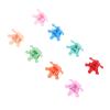 100pcs Crown Shaped Small Hair Claw Clips for Women Girls Cute Matte Colorful Strong Hold Tiny Claw Clips with Resin Material, Stylish and Practical Mini Hair Claw Clips for view 2