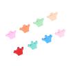 100pcs Crown Shaped Small Hair Claw Clips for Women Girls Cute Matte Colorful Strong Hold Tiny Claw Clips with Resin Material, Stylish and Practical Mini Hair Claw Clips for view 4