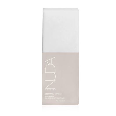 Nuda CloudMist Express Face Tan Water | Streak-Free, Fast-Drying Facial Tanning Mist Self Tanner | with PowerGlow+ Tan Boost Complex & TanLock+ Bronzing Technology | Develops in 3 Hours, (2.5 Fl Oz)