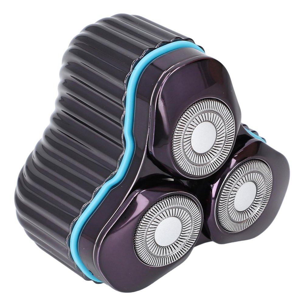 3D Beard Trimmer, Triple Net Magnetic Cutter Head, Portable USB Rechargeable Shaver with High Power Motor, for Wet Dry Shaving, Practical Grooming Tool with Stable