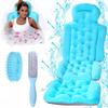 18.9 Widened Shoulder Full Body Bath Pillow for Bathtub,2.7 Ultra Thick Luxury Bath Pillow Cushion Bath Mat for Head and Neck Support with Laundry Bag,Body Brush and Foot File Callus Remover. view 1