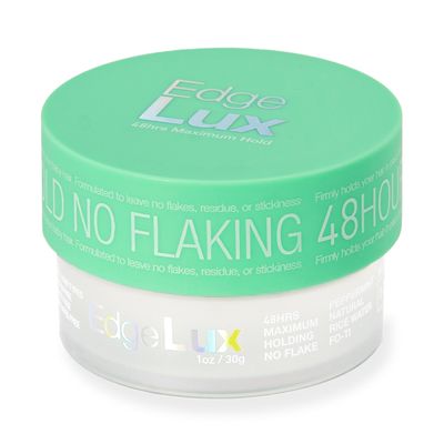 Edge Lux Edge Control Gel with Castor Oil, Keratin, Biotin, and Olive Oil - 48 Hour Maximum Hold, Non-Flaking, Non-Greasy, Scented, Conditioning Styling Gel for All Hair Types