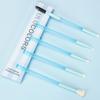 LULUCOLORS 5-Piece Eye Makeup Brush Set  Blue Edition with Cruelty-Free Bristles and Comfortable Rubber Finish Handles (Blue) view 2
