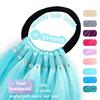 2PCS Long Ponytail 65cm Hair Extensions Rainbow Braid with Rubber Band Spicy Girl Wig Synthetic for Children (3-6purple-pink-blue) view 3