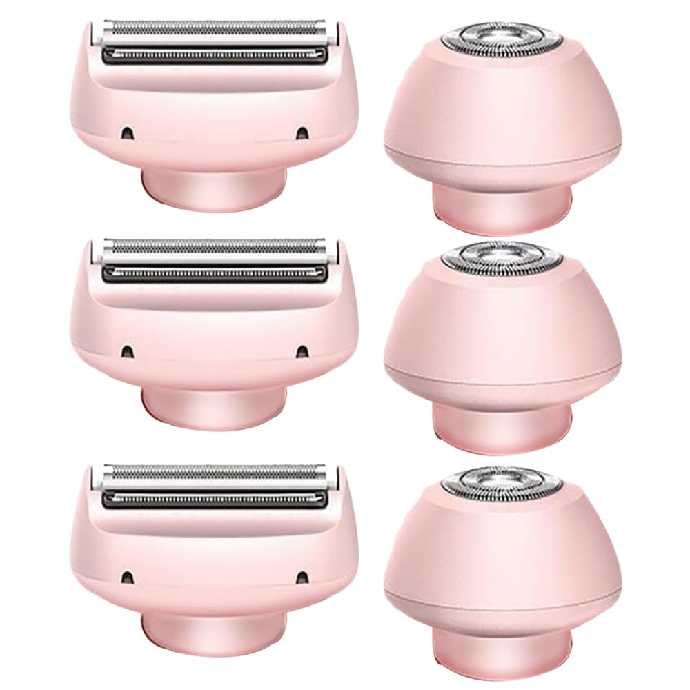 Mermaid-Style Electric Shaver Head Accessories for Women  2-in-1 Epilator Razor Heads (3 pairs of replacement heads)