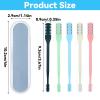 oruola 5Pcs Nasal Hair Cutter,Nose Hair Trimmer Manual,2-in-1 Nasal Hair Cutter Manual with Cleaning Brush,Upgrade Manual Nasal Hair Cutter,360 Rotating Nose Nasal Hair Trimmer Women Men,5 Colors view 3