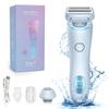 Duskofficial Razor, Dusk Official Shaver, Duskofficial The Glide Pro 3.0, 2 in 1 Waterproof Electric Shaver Razors for Women, Wet & Dry for Leg Arm Underarm Bikini Area (Blue) view 1