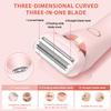 Duskofficial Razor, Dusk Official Shaver, Duskofficial The Glide Pro 3.0, 2 in 1 Waterproof Electric Shaver Razors for Women, Wet & Dry for Leg Arm Underarm Bikini Area (Blue) view 4