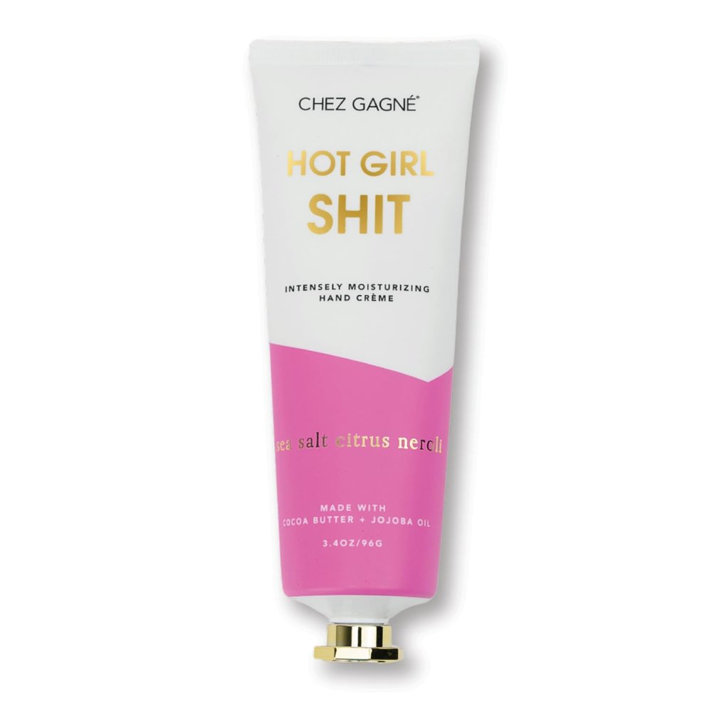 Chez Gagn Intensely Moisturizing Vegan Hand Cream, Jojoba Oil Cocoa Butter,Non-Greasy, Fast-Absorbing, USA - (3.4, Sea Salt, Citrus + Neroli - Hot Girl Shit)