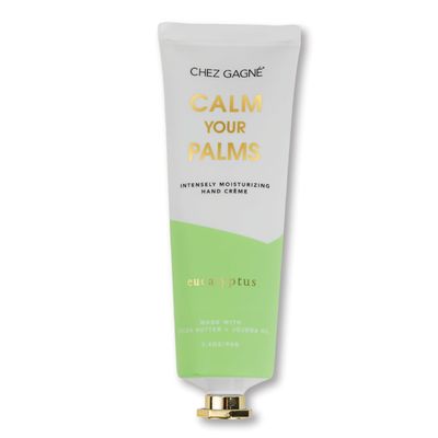 Chez Gagn Intensely Moisturizing Vegan Hand Cream (3.4oz) Jojoba Oil Cocoa Butter- Non-Greasy, Fast-Absorbing, Made In US - Hand Job, Anti-Granny Hands, Dew Me (3.4oz, Eucalyptus)