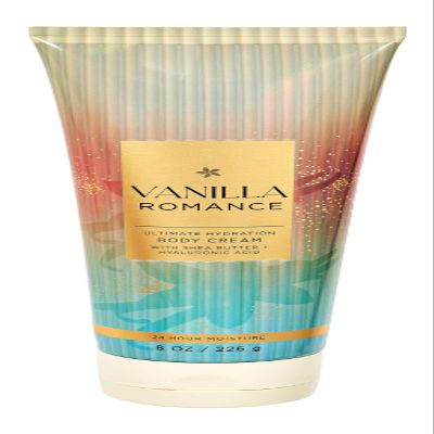 Bath Body Vanilla Romance Scented Body Cream - Ultimate Hydration, 8 Oz - Moisturizing Skincare for Soft & Smooth Skin