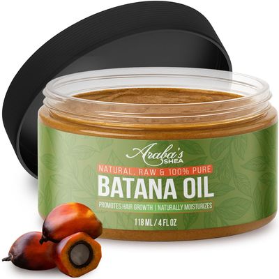 Araba's Shea Raw Batana Oil for Hair Growth  Dr. Sebi Inspired Hair Growth Oil from Honduras  Unrefined Natural Conditioner  Restores Shine, Moisturizes Scalp  For Men & Womens Haircare (4 oz)