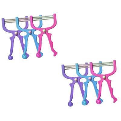 FOMIYES 6pcs Facial Hair Remover Portable Spring Epilators for Painless Face Hair Removal for Forehead Cheeks Upper Lip Chin Gentle Skin No Chemicals