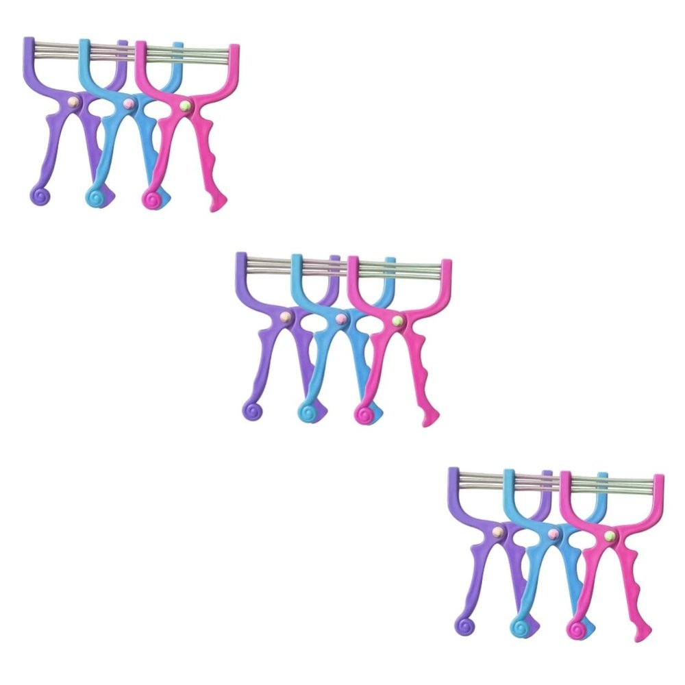 FOMIYES 9pcs Facial Hair Epilators Portable Spring Hair Removal Tool for Smooth Skin Painless for Women Men for Forehead Cheeks Upper Lip and Chin