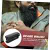 Ipetboom 3pcs Detangling Beard Brush Boar Bristles Portable Folding Grooming Tool for Travel Compact Design for Easy Use and Beard Care for Straightening and Softening Facial Hair view 3