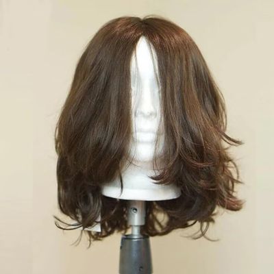 oulaer 13x6 Short Bob Brown Soft Natural Wave Glueless Natural Hairline Wig Pre Plucked with Baby Hair HD Lace Front Wig Bleached Knots 150% Density 12Inch