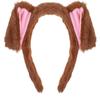 Dog Ears Headband - Cute & Fun Animal Ears Wacky Hairband for Halloween Costume, Party & Cosplay - Brown for 15+ Years view 1