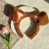 Dog Ears Headband - Cute & Fun Animal Ears Wacky Hairband for Halloween Costume, Party & Cosplay - Brown for 15+ Years view 3