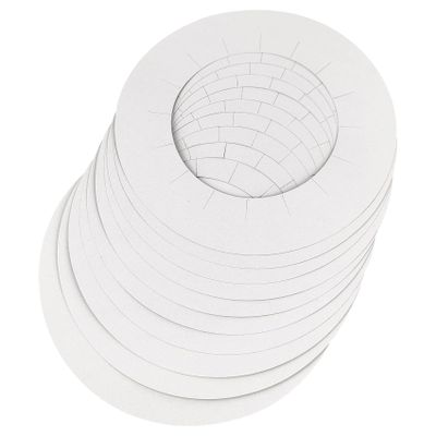 10 Pieces Clean Collars for Wax Warmer, Wax Universal Protective Collors for Wax Can, Waxing Supplies (White, 10 Pack)
