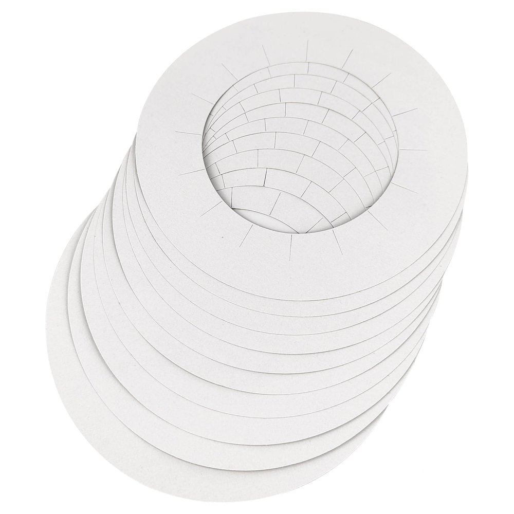 10 Pieces Clean Collars for Wax Warmer, Wax Universal Protective Collors for Wax Can, Waxing Supplies (White, 10 Pack)