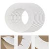 10 Pieces Clean Collars for Wax Warmer, Wax Universal Protective Collors for Wax Can, Waxing Supplies (White, 10 Pack) view 3