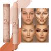 Dual-Ended Cream Contour & Highlight Stick - Water-Resistant Nose & Face Sculpting for Natural Definition, Longwear Blendable Makeup, All Skin Tones (Light Ivory & Warm Beige) view 2