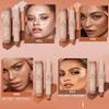 Dual-Ended Cream Contour & Highlight Stick Set - Face Sculpting with Longwear Water-Resistant Formula, Natural Finish, Blendable for All Skin Tones (Pearl White, Dark Brown) view 3