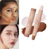 Dual-Ended Cream Contour & Highlighter Makeup Stick - Waterproof Formula for Natural Sculpting, Longwear Blendable Makeup, All Skin Tones (Light Beige & Light Brown) view 2