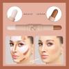 Dual-Ended Cream Contour & Highlighter Makeup Stick - Waterproof Formula for Natural Sculpting, Longwear Blendable Makeup, All Skin Tones (Light Beige & Light Brown) view 4