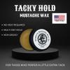 Mustache Wax Tacky hold - Bombero Mustache Wax Co. - Tacky Application, medium/strong hold, restyleable - Most Advanced All Natural Formula Holds up to Hard Work and Exercise - 1OZ tin (Mint) view 2