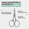 GERMANIKURE Nail and Cuticle Scissors - FINOX Stainless Steel Professional Scissors - Curved Manicure Tools in Cork Case - Ethically Made in Solingen Germany - 4702 view 2