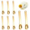 8 PCS Metal Makeup Spatula Tool, Mini Skin Care Spatula Lotion Spatula, Cosmetic Spatula Applicator, Reusable Beauty Spatula for Cream, Lotion and Mask (Silver Gold Rose Gold) view 1
