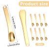 8 PCS Metal Makeup Spatula Tool, Mini Skin Care Spatula Lotion Spatula, Cosmetic Spatula Applicator, Reusable Beauty Spatula for Cream, Lotion and Mask (Silver Gold Rose Gold) view 2
