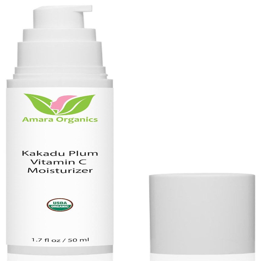 Amara Organics Kakadu Plum Vitamin C Moisturizer Face Cream - USDA Certified Organic - 1.7 fl oz