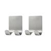 UJNHGQ 304 Stainless Steel Razors Holder No-Punch Bathroom Men Shaving Shaver Razor Stand Shelf Razor Storage Rack Bathroom Organizer,2pcs,1 view 1