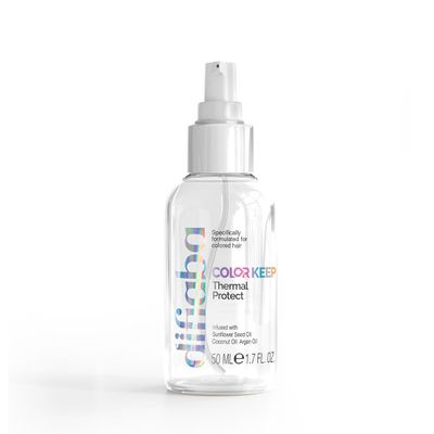 Difiaba Color Keep - Heat Protection Spray for Hair - Lightweight Blend with Argan, Sunflower & Coconut Oils - Heat Protection for Up to 450 F - Prevents Color Fading