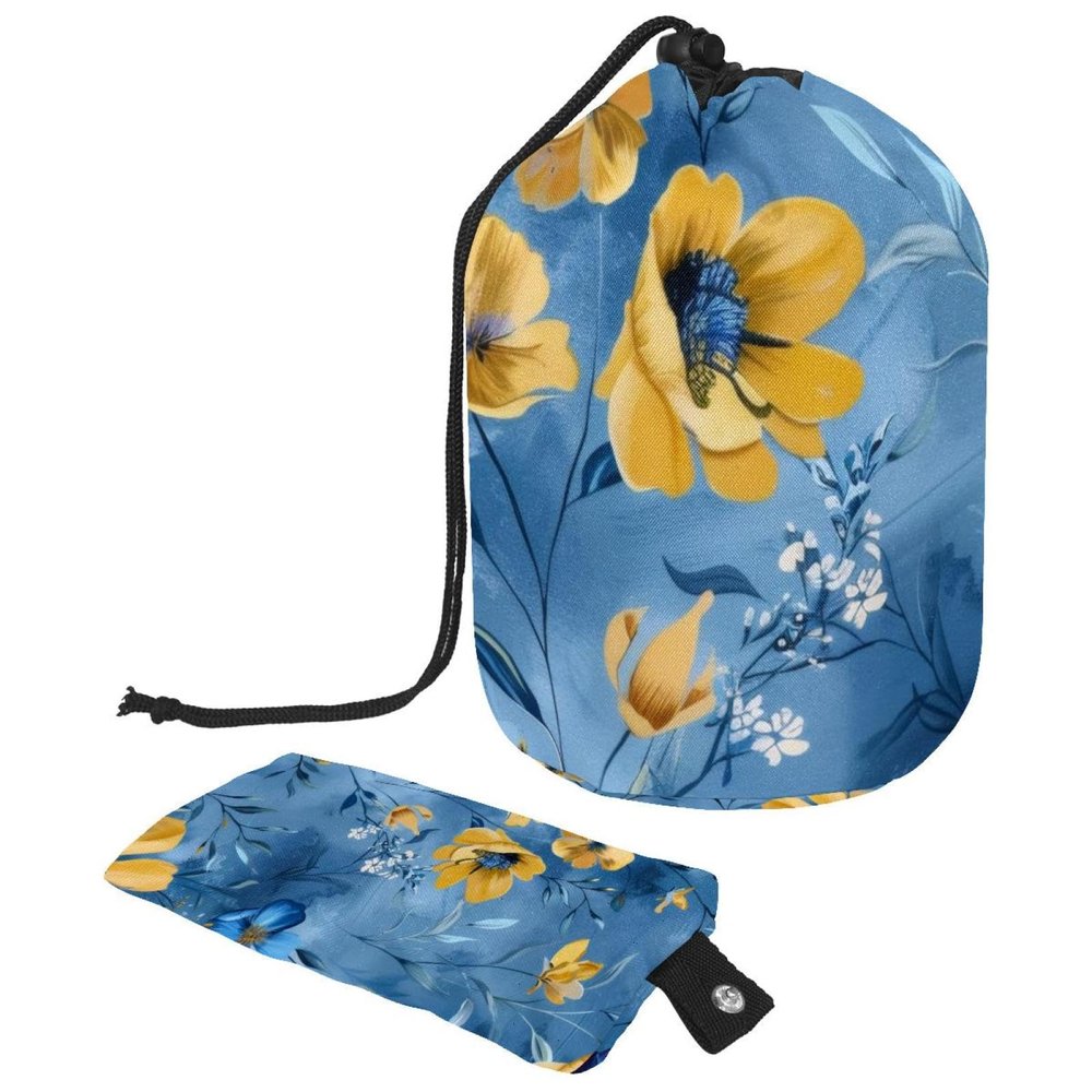EVANLinsim Drawstring Makeup Bag Large Cosmetic Bag Travel Toiletry Bag Waterproof Make Up Organizer for Women Girls, Vintage Florals