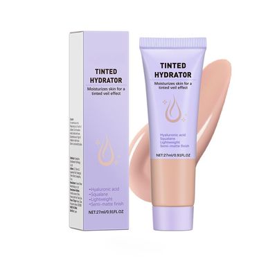 KUQAA Tinted Moisturizer  Natural, Long-Lasting Hydration for Flawless Skin | Brown Tint, 0.91 FLOZ (#2)