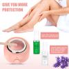 TIKESI Waxing Kit - Wax Warmer for Hair Removal, Hard Wax Kit with 14oz 5 Bags Hard Wax Beans for Full Body, Legs, Face, Eyebrows, Bikini, Brazilian Waxing Kit for Women Men view 3