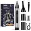 Ear and Nose Hair Trimmer for Men, USB Rechargeable Nose Clipper Professional Painless Nasal Shaver Razor 3 in 1 Electric Eyebrow Facial Hair Trimmer Kit Waterproof Dual-Edge Blades Easy Cleansing view 1