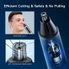Ear and Nose Hair Trimmer for Men, USB Rechargeable Nose Clipper Professional Painless Nasal Shaver Razor 3 in 1 Electric Eyebrow Facial Hair Trimmer Kit Waterproof Dual-Edge Blades Easy Cleansing view 2