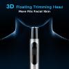 Ear and Nose Hair Trimmer for Men, USB Rechargeable Nose Clipper Professional Painless Nasal Shaver Razor 3 in 1 Electric Eyebrow Facial Hair Trimmer Kit Waterproof Dual-Edge Blades Easy Cleansing view 3