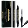 3 PCS Beard Pen Filler for Men - Black 4 Tip Pen for Natural Looking Appearance - 2 Fillers & 1 Double Head Brush - Waterproof Four Fork Eyebrow Pencil Eyeliner (Black) view 1