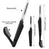 3 PCS Beard Pen Filler for Men - Black 4 Tip Pen for Natural Looking Appearance - 2 Fillers & 1 Double Head Brush - Waterproof Four Fork Eyebrow Pencil Eyeliner (Black) view 3