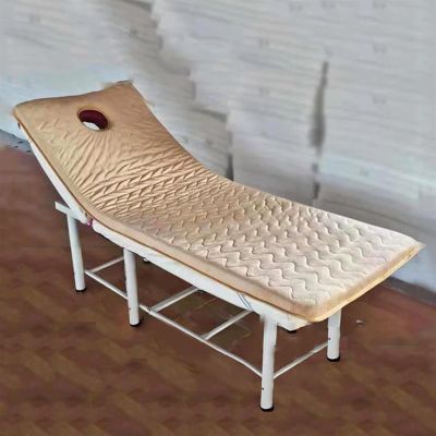 Beauty Salon Bed, Foam Mattress Topper for Spa Bed Massage Table Lash Bed Mattress Topper Cover Lash Bed Cushion with Elastic Bands(Camel,80x190cm 3cm)