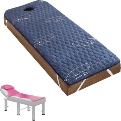 Massage Table Topper,High Density Foam Lash Bed Cushion with Breathe Hole,Non-Slip Square/Round/Trapezoidal Topper for Beauty Salon Tattoo Spa Bed(5cm/2.0in,R 70x185cm)