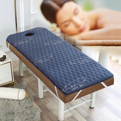 Massage Table Topper,High Density Foam Lash Bed Cushion with Breathe Hole,Non-Slip Square/Round/Trapezoidal Topper for Beauty Salon Tattoo Spa Bed(6cm/2.4in,R 75x190cm)