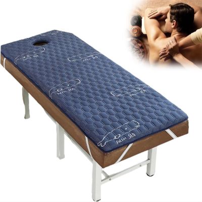 Massage Table Topper,High Density Foam Lash Bed Cushion with Breathe Hole,Non-Slip Square/Round/Trapezoidal Topper for Beauty Salon Tattoo Spa Bed(4cm/1.6in,S 75x190cm)