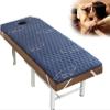 Massage Table Topper,High Density Foam Lash Bed Cushion with Breathe Hole,Non-Slip Square/Round/Trapezoidal Topper for Beauty Salon Tattoo Spa Bed(4cm/1.6in,R 70x185cm) view 1